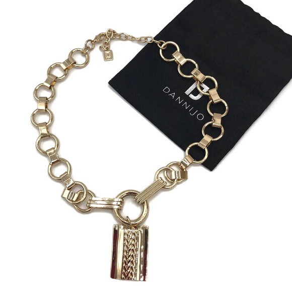 Dannijo Elisa Gold Tone Pendant Necklace Rachel Zoe Box Of Style - Picture 7 of 8